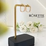 گوشواره لوکس هندسی طرح مربع