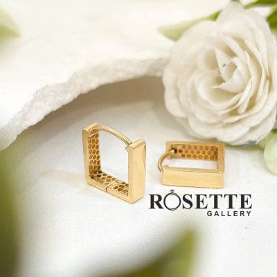 گوشواره هندسی مربع