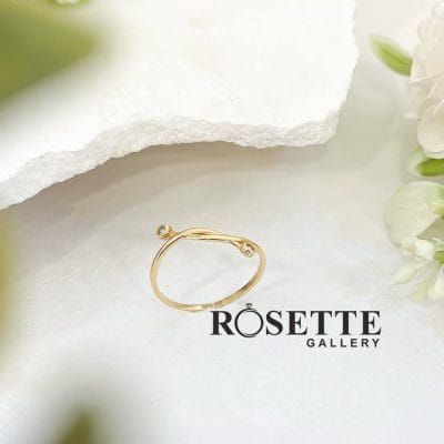 انگشتر مینیمال طرح گِره