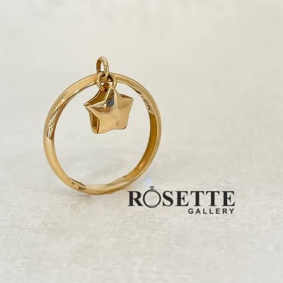 رینگ با آویز ستاره