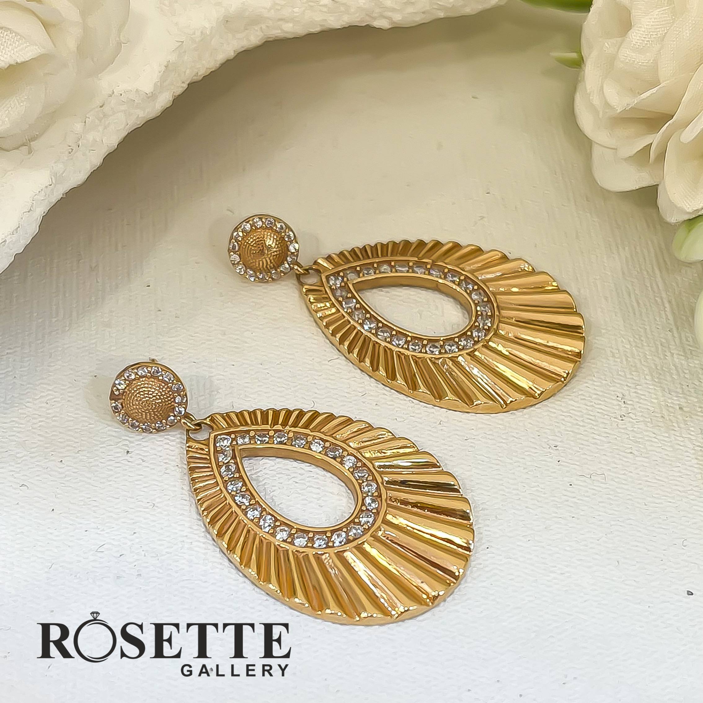 the rosette (15) گوشواره سوپر لوکس - Image 1