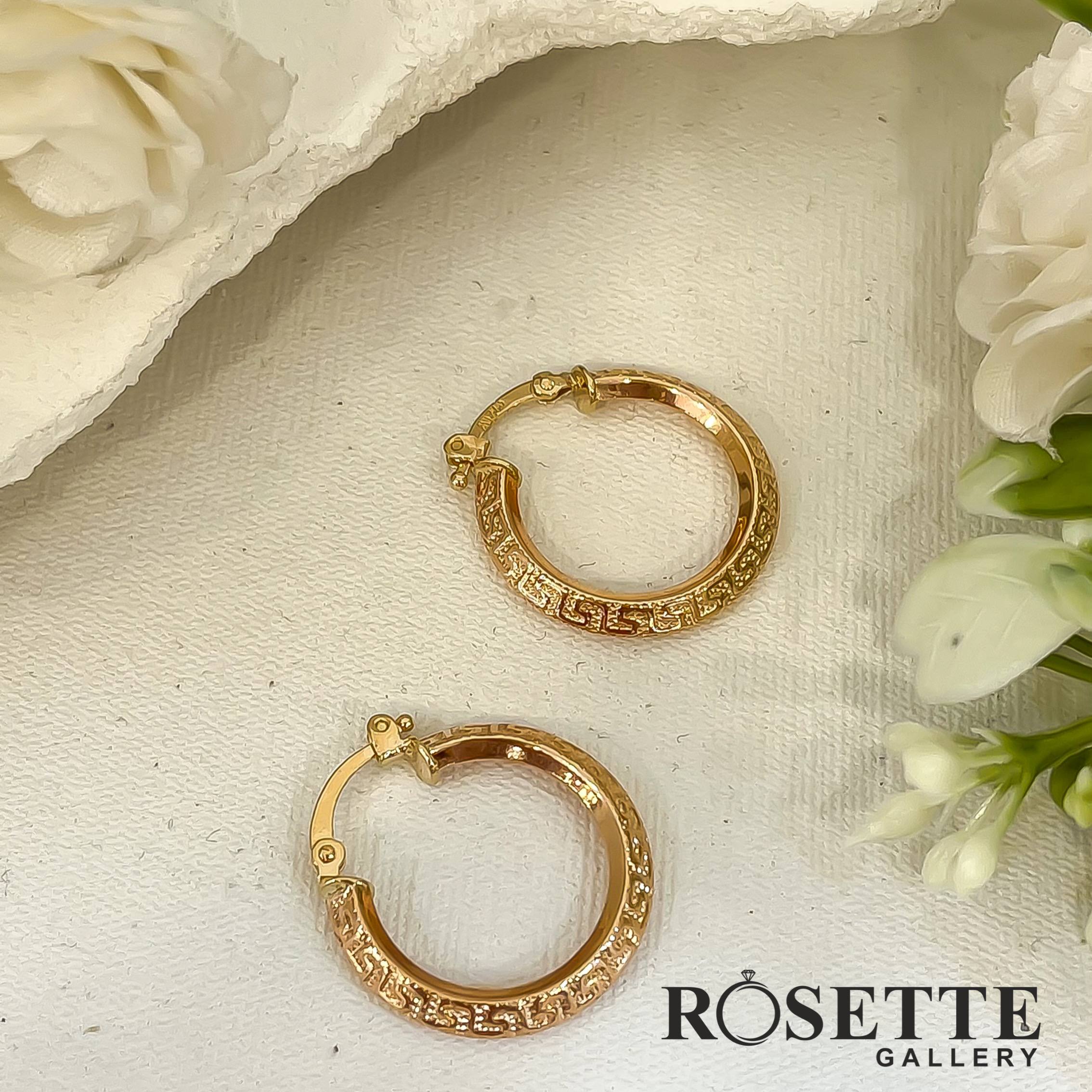 the rosette (30) گوشواره رزگلد ورســاچــه دورو - Image 1